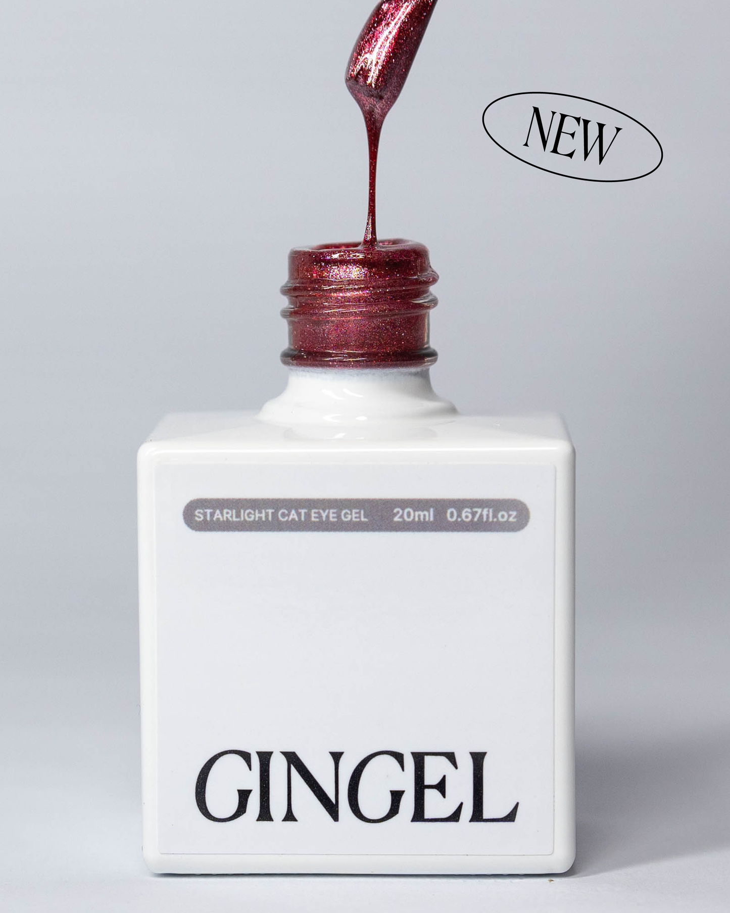 Gingel - Cat Eye Gel Red Starlight — #CE025