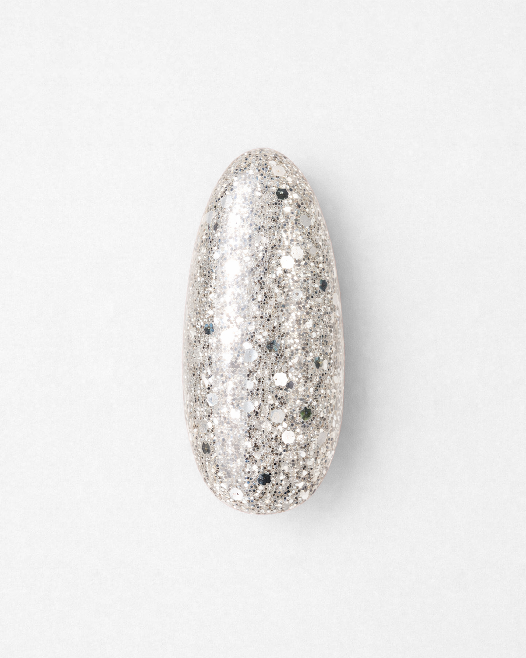 Gingel - Color Gel Polish Silver Sparkle Clear — #586